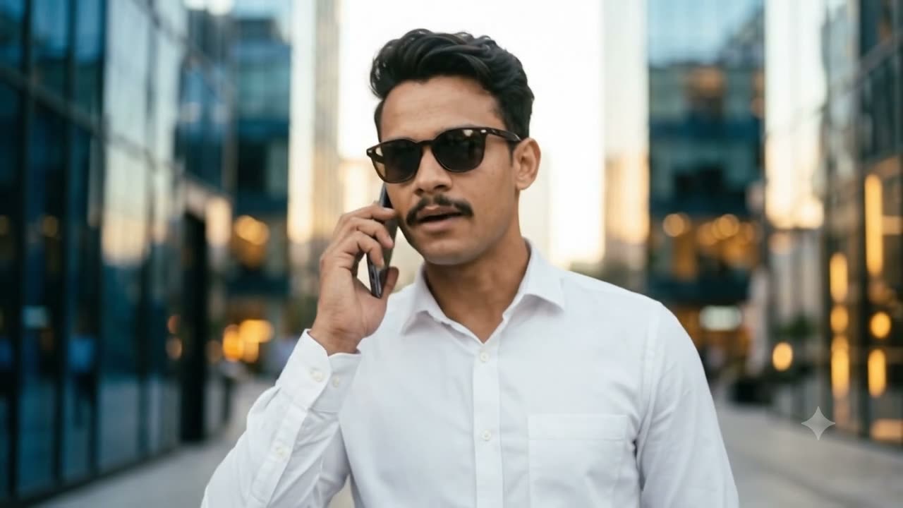 Aaradhya promotional spot — a citizen using a smartphone